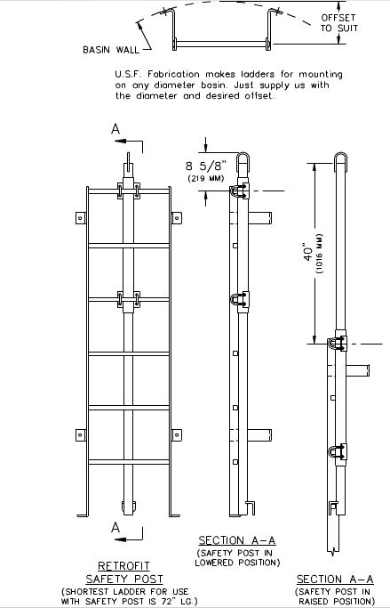 Ladder with Retrofit Safety Extension